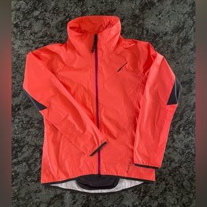 NWT! The North Face women’s windbreaker, coral color, size S .